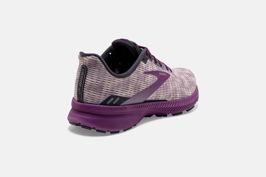 Brooks Running Shoes - Launch 8 Road Womens - Purple - AGB-157093